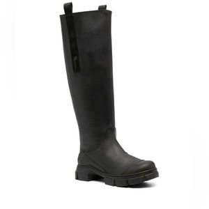 Ganni Tall Country Boots in Black - EU 35